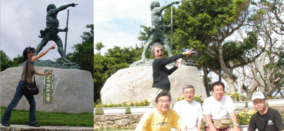 石垣島　大浜　オヤケ　アカハチ　像　英雄　八重山