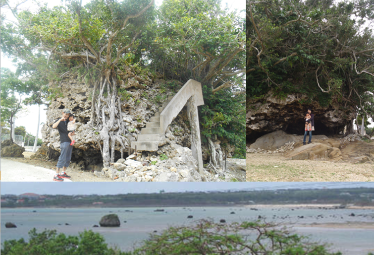 宮良湾　あかんま　赤馬の像